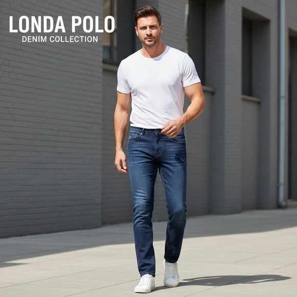 Other - NWT Londa Polo Equestrian Preppy Denim Datk Wash Straight Leg Luxury Jean 32/32